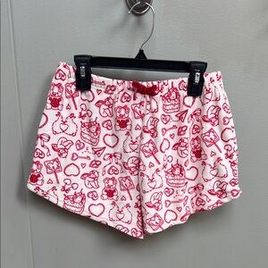 Cute Red and White Patterned Shorts
